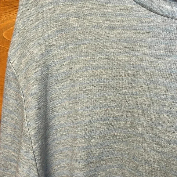 Vince Mens hooded pullover gray light blue stripes Lg cotton Modal Polyester Y2K - Picture 6 of 9